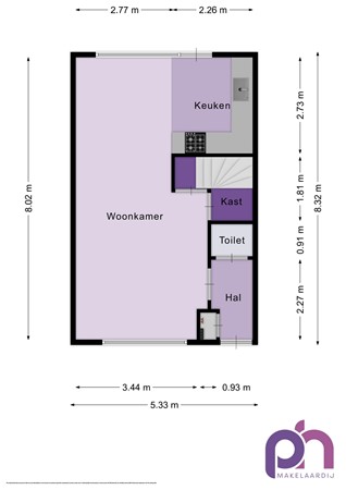 Floorplan - Akelei 28, 3247 DD Dirksland